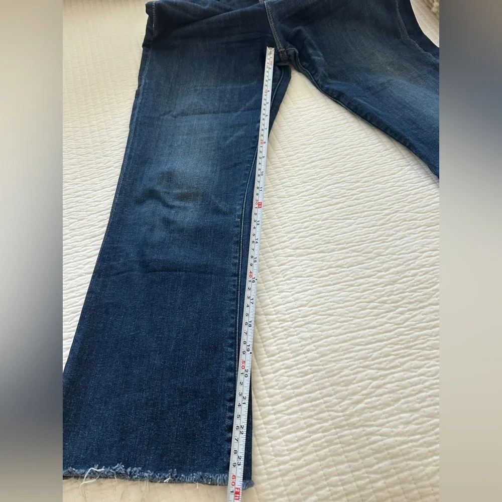 MOTHER-THE HUSTLER ANKLE FRAY  Straight,cropped  Jeans - Picture 3 of 7